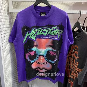 Tasarımlar Hellstar Erkek Tişörtler Grafik Tee Lüks Yaz Mezar Moda Sokak Giyim Büyük Boyü Kadın Tee Vintage Tshirt Kadın Modaya uygun Beyaz Siyah Gri Tasarımcı T Shirt