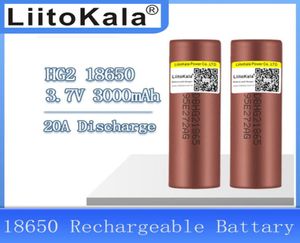 LiitoKala Новый оригинальный аккумулятор 37 В 18650 HG2 3000 мАч литиевые аккумуляторы с непрерывной разрядкой 30 А для электроинструмента дрона7191662
