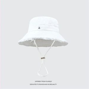 Chapéu de balde de designer para mulheres boné desgastado casquette bob aba larga chapéus verão cabido pescador praia