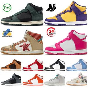 Novo Designer Plataforma Panda High Top Couro Running Shoes Original OG Moafers Triplo Rosa Prime Projeto Unicórnio Rammellzee Faded Skate Sneakers Homens Mulheres Dhgate