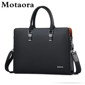 MOTAORA Высококачественные кожаные мужские сумки на ремне, мужские сумки для HP DELL 14 156 дюймов, рабочая сумка для ноутбука, деловой портфель 240313
