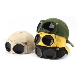 Yeni Aviator Şapkası Yaz Kişilik Gözlük Beyzbol Kapağı Kadın Unisex Güneş Gözlüğü Erkek Kapak Beyzbol Kavşağı Boys Cap HCS357