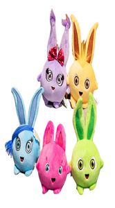 1 шт. Солнечные кролики, плюшевые игрушки-зайчики, красочные мягкие шарики в форме мультфильмов, мини-маленькие животные, милый кролик, фигурки из фильмов, детей Tod6348679