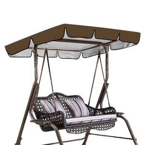 Nets salıncak gölgelik yedek üst yağmur kapağı su geçirmez yaz çatı gölgelik bahçe sundurma salıncak sandalye koltuk güneşlik için güneşlik açık