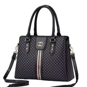 Женские роскошные комплекты сумок, легкие простые сумки делового типа, клетчатые сумки в стиле ретро с текстурой темного зерна