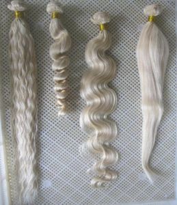 Remy 60 Platinum Blonde Weave Bundles Weave Extensions Hair Malaysian 30quot 7a Hair Human 100g Цельные девственные необработанные волосы Cu5111989