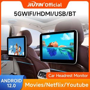 Монитор в подголовнике, IPS Android12, сенсорный экран планшета для автомобиля, плеер на заднем сиденье, видеомузыка, Bluetooth, AirPlay, HDMI