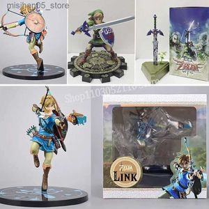 Aksiyon Oyuncak Figürleri Zelda Karakterlerin Efsanesi Vahşi Nefes 733 413 Karakter Bağlantısı Zelda Usta Kılıç Şekil Şekil 153 Sky Sword Model Hediyesi Q240313