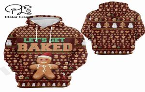 Men039s Толстовки Толстовки PLstar Cosmos 3DPrinted Est Christmas Cookie Art Уникальный унисекс Забавный уличный пуловер Harajuku1970283