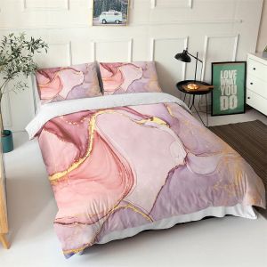 Установите Nordic Simple Light Pink Single Double Peed Cover Set Girl Abstract Art Pattern Linen Linen Twin Queen Quilt Cover Pillowcase прозрачные шторы
