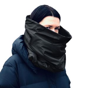 Eşarp Moda tıknaz Infinity Unisex Eşarp Snood su geçirmez rüzgar geçirmez başörtüsü kabarcığı kapüşonlu kaput büyük kış boynu sıcak256q