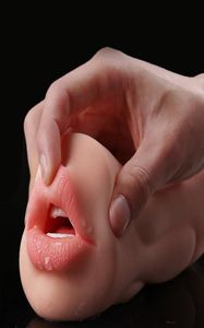 Реалистичная влагалище мужчина мастурбатор пероральный рот Кубок самолета настоящая киска Sexo интимные товары глубокая горло двойная дыра секс -игрушка для мужчин T4582675