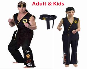Тематический костюм Аниме-игра KOF Косплей Костюм Кобра Кай Вал Арморр Униформа для каратэ Одежда для тхэквондо для мужчин Дети Роль гладиатора Pl3494829