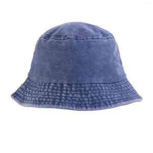 Beralar unisex çift tarafı aşınma geri dönüşümlü kova şapkası moda pamuk dimi tuval güneş balık avı moda şapkası kadınlar için büyük şapkalar