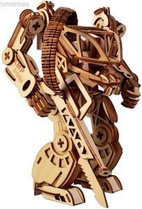 3D-пазлы 3D-пазлы из дерева DIY Робот Механическая модель брони Набор для рукоделия из дерева Наборы для лазерной резки Набор инженерных механизмов Сборка Идеальное Рождество 240314