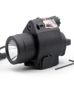 Yeni Kırmızı Dot Lazer LED El Feneri Meşalesi Görüntü Kapsamı Av Mount 20mm Picatinny Rail5871550