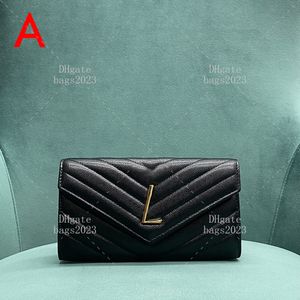 Zarf uzun klips tasarımcısı cüzdan 19 cm havyar kart cüzdanı 10a ayna kitle bayan çanta kutu ly122