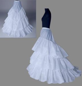 Anágua 3 camadas vestido de casamento trem anágua crinolina underskirt acessórios de casamento5454563