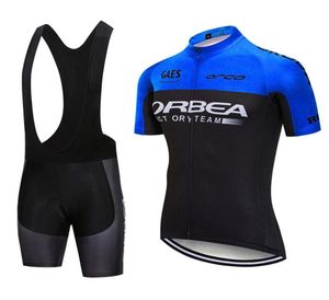 Summer Men039s Bisiklet Giyim Kısa Bisiklet Jersey Konforlu Nefes Alabbe Bib Şortları Takım Orbea Yarış Setleri1243640