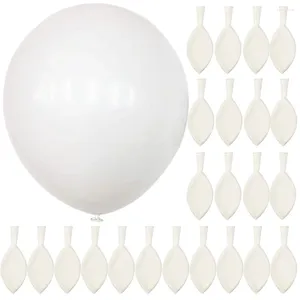 Parti Dekorasyonu 100 PCS Mat Yuvarlak Beyaz Balon Adam Mutlu Yıllar Dekorasyonları Kemer Kiti Emülsiyon Balonları Kadınlar İçin