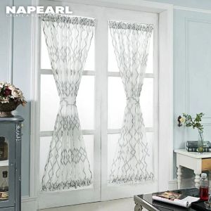 Шторы NAPEARL в европейском стиле, короткие шторы для окон, драпировка дверей, дешевая готовая кухня, элегантный однопанельный домашний декор