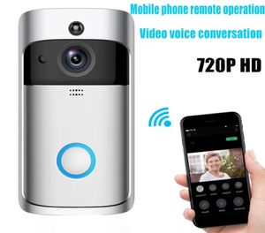 Smart Home V5 Wireless Camera Video Doorbell 720P HD WiFi Security Smartphone Remote Monitoring Alarm Door3252403