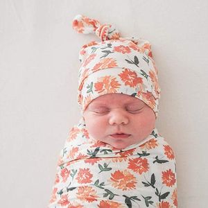 Battaniye doğdu kundak sargısı pamuk bebek alıcı battaniye yatak karikatür karikatür sevimli bebek uyku tulumu 0-6 ay şapka yaz