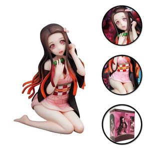Figuras de brinquedo de ação 12 cm Kamado nezuko Hot Anime Personagem estático Slayer Slayer Modelo Dolls Toy Gree