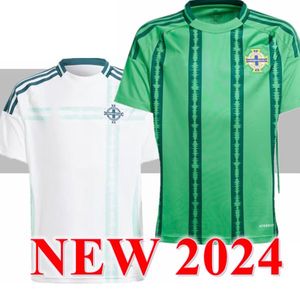 2024 Kuzey İrlanda Futbol Formaları Erkekler Set Çocuk Kiti Üniforma 2025 Divas Charles Evans 23 24 25 Futbol Gömlek Charles Ballard Best Brown Home Away