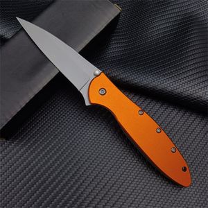 KS Открытый карманный нож оранжевого/зеленого цвета с луком-пореем, 3-дюймовая ручка из нержавеющей стали с простым лезвием, тактический охотничий складной нож для кемпинга для мужчин