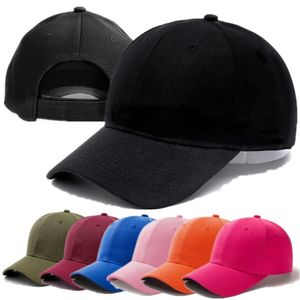 Unisex Cap Casual Plain Baseball Cap Регулируемые шляпы для женщин, мужские хип -хоп -стрит, папа, шляпа 240222