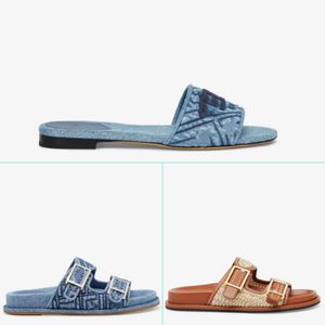 2024 10ANew sandálias e chinelos clássicos para homens e mulheres, bordado em tela tamanho 35-45, com caixa 10A