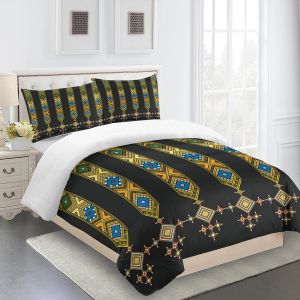 Подушка бесплатная доставка Saba Telet Эфиопский эритрейский король король близнецы полные постельные принадлежности наборы однодневной одежды с двуспальной кроватью и 2PCS Cover