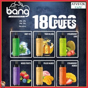 Bang Box 18000 E Cigarettes Kit 18k Puffs Ondayable Vape Pen Stogt Soil Перезаряжаемая 850 мАч аккумулятор.