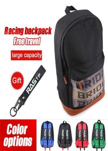 JDM стиль невесты тканевый гоночный рюкзак автомобильный холст рюкзак мотоциклетный рюкзак дорожный багаж с брелоком школьная сумка rsbag0409006892287