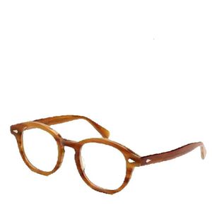 Lemtoshs очки мужские Джонни Депп оправа для очков прозрачные линзы брендовые дизайнерские компьютерные очки мужские круглые винтажные очки высшего качества De Grau