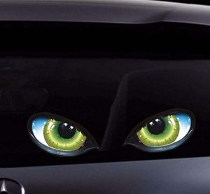 2pcs 3D Araba Sticker Stereo Yansıtıcı Kedi Gözleri Otomatik Çıkartmalar Dikiz Bakış Ayna Çıkartmaları Motosiklet1820911