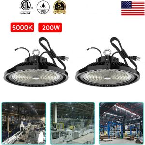 1-10V Dimmabable LED High Bay Light 100W 150W 200W 240W UFO 5000K 36000lm IP65 LED Taşkın Işığı Alüminyum Madenciliği Highbay Lamba