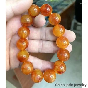 Strand 16-22mm Doğal Balmumu Bilezik Eski Amber Buda Boncuklar Erkekler Sertifikası