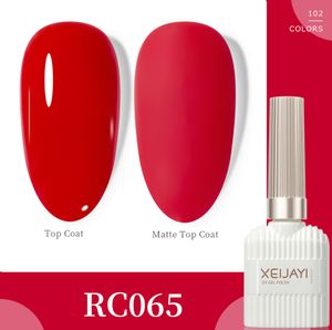 Klasik Rouge Elegance: Lüks kırmızı, parlak ve mat kaplamalarda UV jel oje, zamansız stil için mükemmel