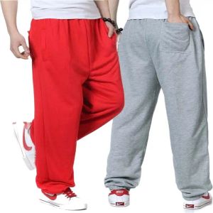 Yeni moda pantolon hip hop erkekler joggers pantolon pantolondan elbise gündelik gevşek bol pamuk pantolon erkek kıyafetler