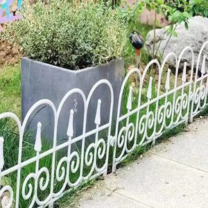 Бытовой садовый забор на открытом воздухе, пластиковый ограждение в европейском стиле, декоративное складное ограждение, белый, черный садовый забор, элегантный 240309