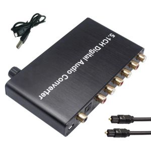 Усилители 5.1CH Digital Audio Converter DTS / AC3 для Dolby Decoding Spdif ввод в 5.1 Decoder Spdif Coaxial в RCA