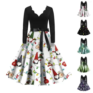 Vestidos casuais goth robe vintage vestido de natal mulheres trajes de halloween 2024 inverno pinup rockabilly sexy cosplay festa S-2XL vestido