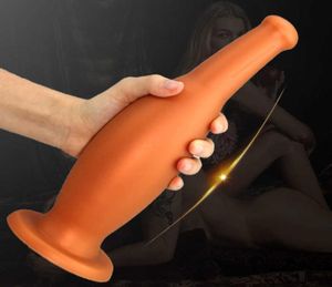 Masaj Anal tıkaç için büyük yapay penis şişe silikon popo fişleri yumuşak ama fiş prostat masajı vajina dilator erotik seks oyuncakları için 80944480