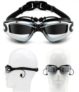 Miyopya Yüzme gözlükleri Earplug Profesyonel Yetişkin Silikon Yüzme Kapağı Havuz Gözlükleri Anti Sis Erkek Kadın Optik Su Geçirmez Gözlük FT6534943