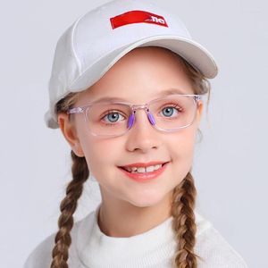 Sonnenbrille Kinder Silikon Bequeme Computer Brillen Blaues Licht Blockieren Jungen Und Mädchen Brillen Rahmen F8244