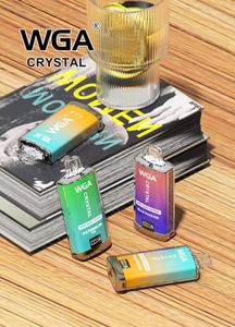 WGA Crystal Pro Max 15000 15k Puffs 40 Meyve Aromalı E-Cigaret% 5 Nikotin 20ml E-YARI Toptan Teslim Edilebilir Nargile Vape Kalem