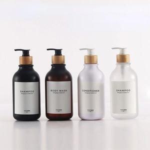 500ml Sabun Dispenser Şişe Banyo Şampuan Duş Jel Şişesi İtme Tipi Yeniden doldurulabilir Boş Şişe Mutfak Sabunu Dispenser