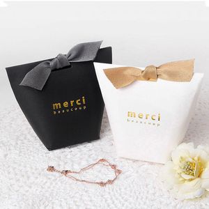 70pcs Merci Beaucoup Favorve Boxes Anniversary Candy Boxes Favors de casamento Pacote de presente Pacote Little Coisas